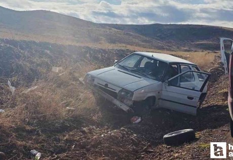 Kırıkkale'de şarampole devrilen araçtaki 2 kişi yaralandı