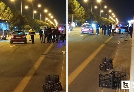 Çubuk'ta karşıdan karşıya geçerken aracın çarptığı yaya yaralandı