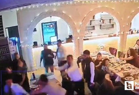 Çankaya'da eğlence mekanına silahlı saldırı anı kameraya yansıdı!