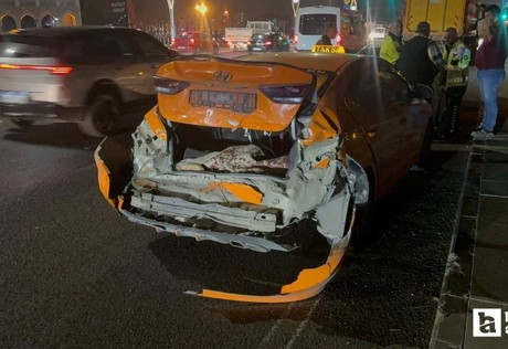 Polatlı'da 5 araçlı zincirleme trafik kazasında 1 kişi yaralandı