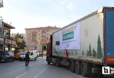 Çubuk'tan Gazze'ye yardım eli: Tır yola çıktı!