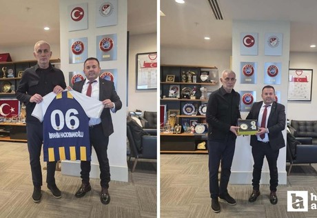 MKE Ankaragücü Başkanı Yaman'dan TFF Başkanı Hacıosmanoğlu'na ziyaret!