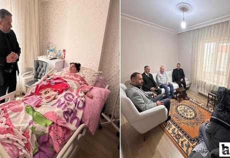 Pursaklar Belediye Başkanı Çetin'den evde tedavi gören hastaları ziyaret