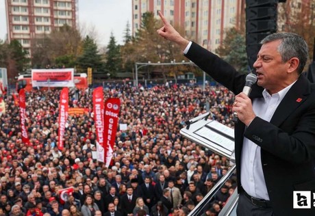 Özgür Özel başkentte emeklilerin ve emekçilerin bütçe hakkı mitinginde konuştu