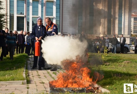 Kahramankazan Adliyesi'nde yaygın tatbikatı düzenlendi
