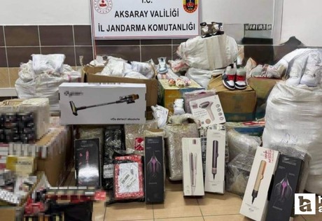 Aksaray jandarmasından kaçakçılara büyük darbe