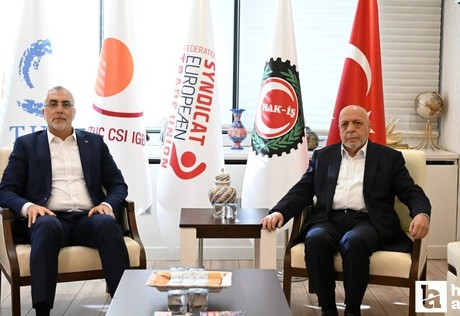 Bakan Işıkhan, TÜRK-İŞ ve HAK-İŞ başkanlarını ziyaret etti