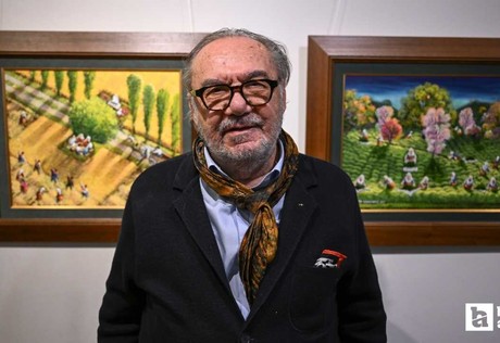 Ressam Yalçın Gökçebağ'ın 13 resimden oluşan sergisi Ankaralı sanatseverlerle buluştu