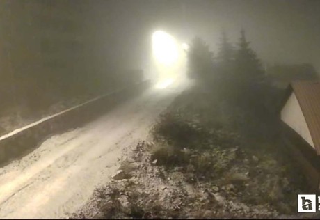 Beypazarı'nın yüksek kesimleri kar yağışıyla beyaza büründü