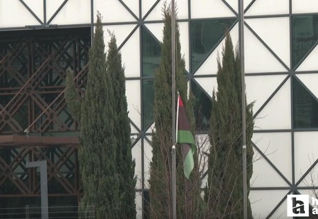 Libya'nın Ankara Büyükelçiliğinde milli yas sebebiyle bayraklar yarıya indirildi