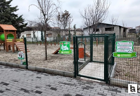 Etimesgut Belediyesi parklarda evcil hayvan parkurları oluşturdu