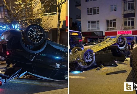 Çankaya'da 3 aracın karıştığı trafik kazası: 1 kişi yaralandı