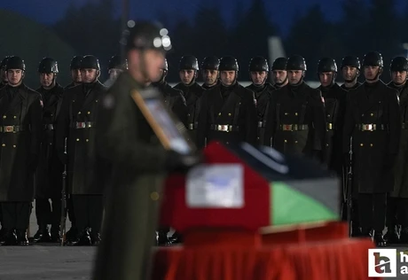 Hayatını kaybeden Libya askeri heyeti için Mürted Hava Meydan Komutanlığı'nda tören düzenlendi