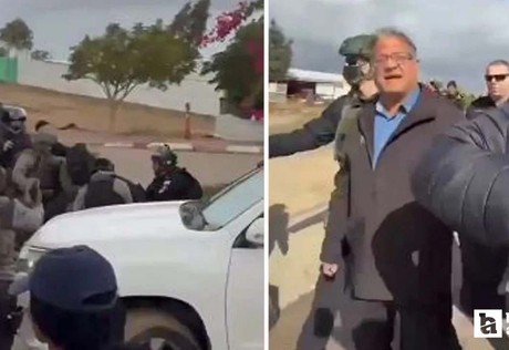 Bedeviler İsrail Ulusal Güven Bakanını taşladılar