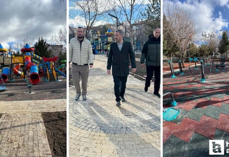 Pursaklar Belediyesi'nin yenilediği Turgut Özal Parkı hizmete açıldı