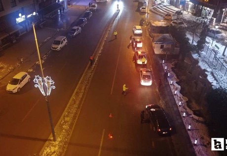 Akyurt'ta asayiş ve trafik ekipleri yılbaşı denetimi yapıyorlar