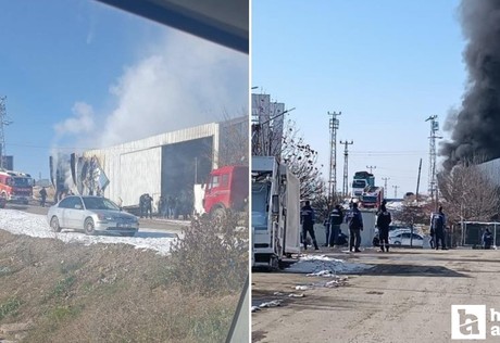 Akyurt'taki geri dönüşüm fabrikasında korkutan yangın!