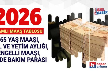 Ocak 2026 zam oranı: 65 yaş yaşlılık aylığı, engelli bakım parası, dul ve yetim maaşı ne kadar, kaç TL oldu?