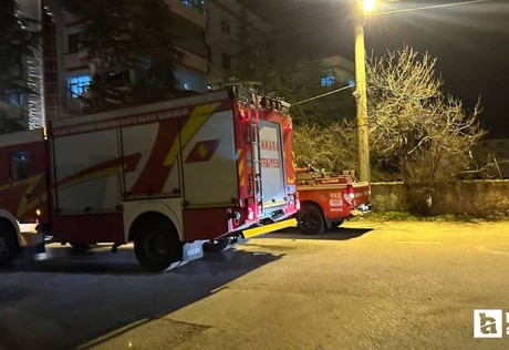 Beypazarı'nda akşam saatlerinde çıkan baca yangını korkuttu