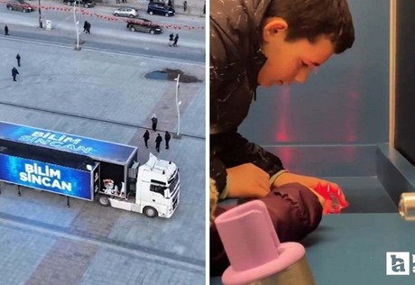 Sincan Belediyesi Bilim Tırı'nın ilk durağı Kent Meydanı oldu