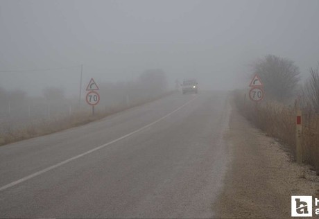 Çankırı'da yoğun sis ulaşımı olumsuz etkiledi