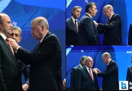 Rozetlerini Cumhurbaşkanı Erdoğan taktı: 4 belediye başkanı AK Parti'ye geçti