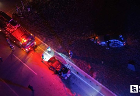 Çorum'da iki otomobil çarpıştı, 3'ü çocuk toplam 8 kişi yaralandı