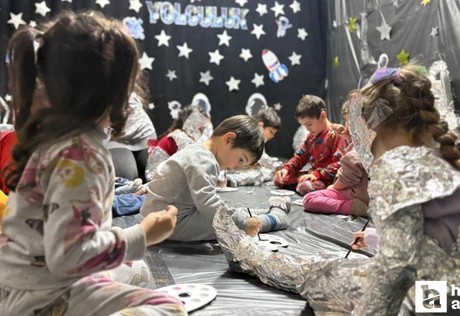 Sincan Bebek Kütüphanesinde minikler uzayı ve yıldızları keşfetti