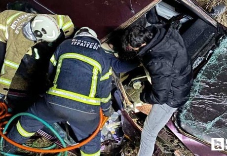 Kırıkkale'de şarampole devrilen otomobilde aynı aileden 4 kişi yaralandı