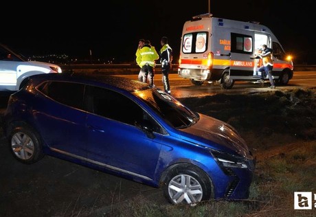Kırıkkale'de şarampole devrilen otomobilin sürücüsü kayıplara karıştı