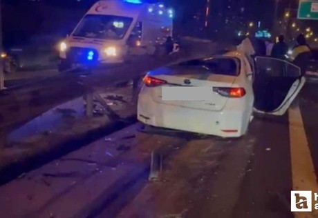 TEM Otoyolu Ankara istikametinde makas kazası: 2 kişi yaralandı!