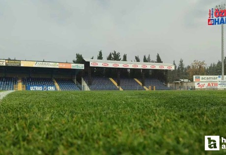 Ankaragücü'nün Karacabey Belediyespor ile oynayacağı stadyumun görüntüleri
