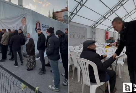 Sincan Belediye Başkanı Ercan ilk orucunu vatandaşlarla birlikte açtı