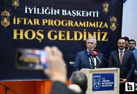 ABB Başkanı Mansur Yavaş, iftar sofrasında Mamaklılarla buluştu