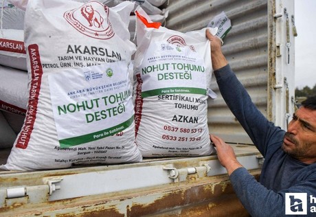 ABB'den 25 ilçedeki üreticilere 1 milyondan fazla nohut tohumu desteği!