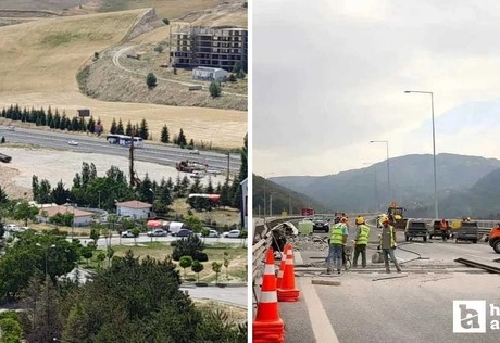Turkuaz Köprülü Kavşağı'nda çalışmalar sürüyor: Bağlantı kolu trafiğe kapatıldı!