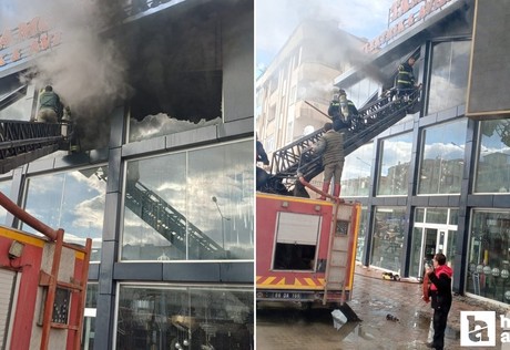 Yozgat'taki bir iş yerinde korkutan yangın!