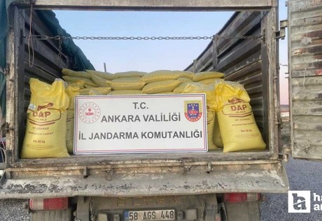 Şereflikoçhisar'da 5 milyon liralık 30 ton sahte gübre ele geçirildi