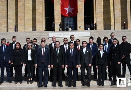 Tarihi Alan Başkanlığı heyeti Anıtkabir'i ziyaret etti