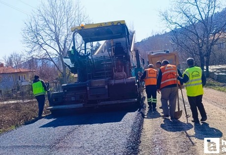 Nallıhan'da asfalt çalışmalarının bayram öncesi tamamlanması bekleniyor