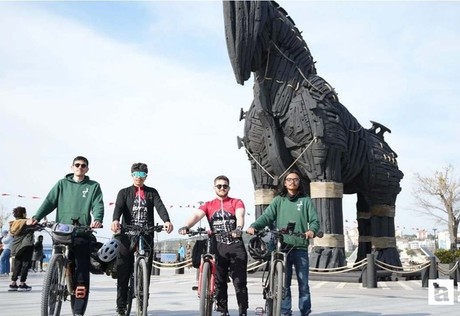 Şehitleri anmak için Ankara’dan Çanakkale’ye 754 kilometre pedal çevirdiler