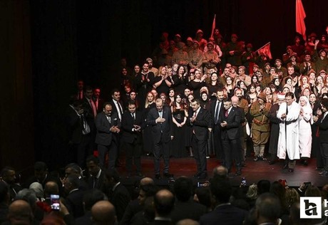 Cumhurbaşkanı Erdoğan, Beştepe'de 'Şüheda 1915' Tiyatro Gösterimi'ni izledi