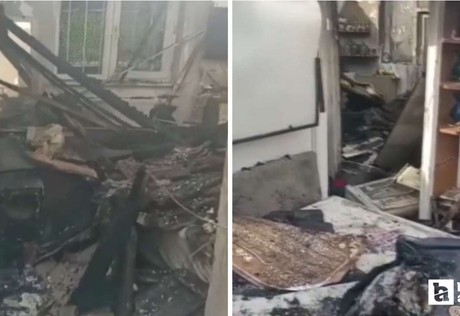 Sincan'da gecekondu yangınında eşyalar kullanılamaz hale geldi