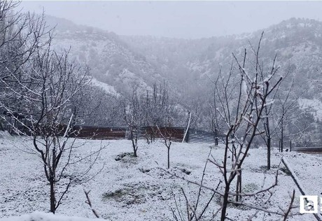 Beypazarı'nın yüksek kesimleri kar yağışıyla beyaza büründü
