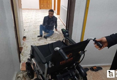 Engelli gence Ankara'dan akülü tekerlekli sandalye sürprizi