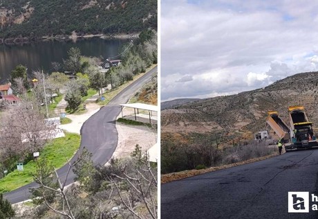 ABB, Nallıhan'da mesire yerinin yoluna sıcak asfalt serimi gerçekleştirdi