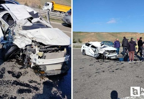 Çankaya'da trafik kazası: Takla atan araçta 1 kişi ağır yaralandı