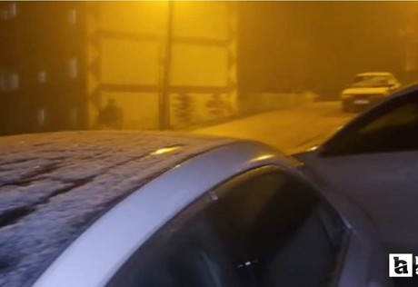 Haymana'ya Nisan ayında kar sürprizi