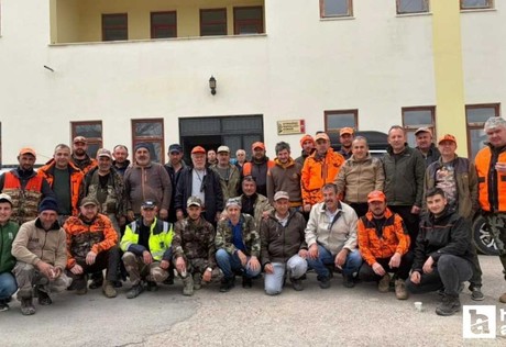 Beypazarı’nda ekili alanlara zarar veren yaban domuzlarına karşı sürek avı gerçekleştirildi