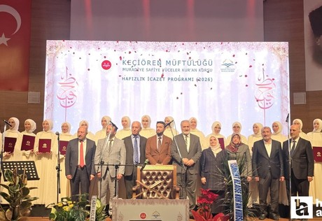 Keçiören'de eğitimlerini tamamlayan 34 hafız için icazet töreni!